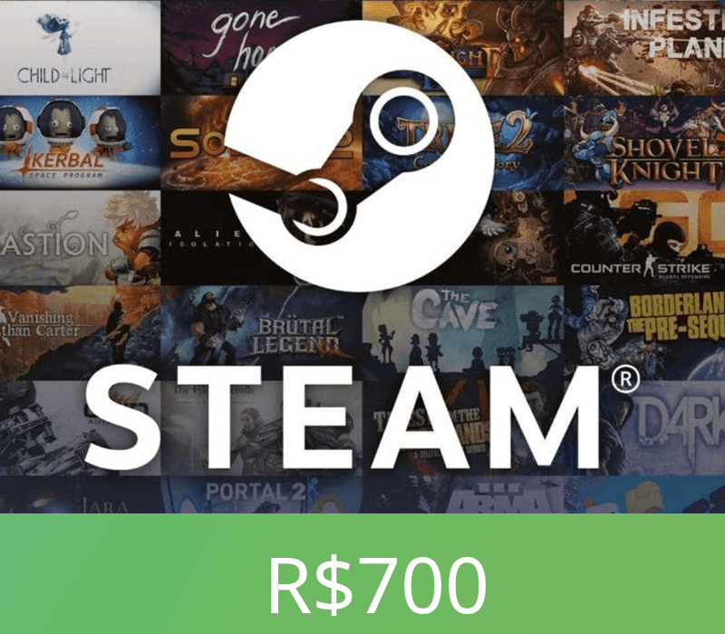 Steam Wallet Card 700 BRL BR Activation