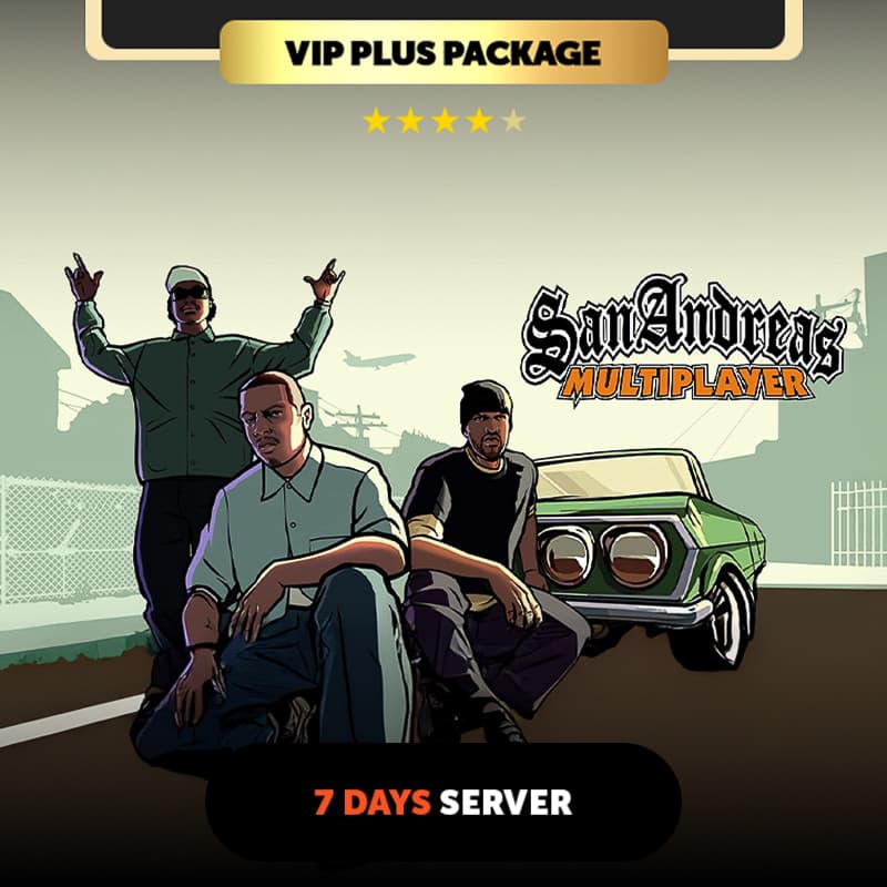 SA-MP 7 days Private Server - VIP Plus Package