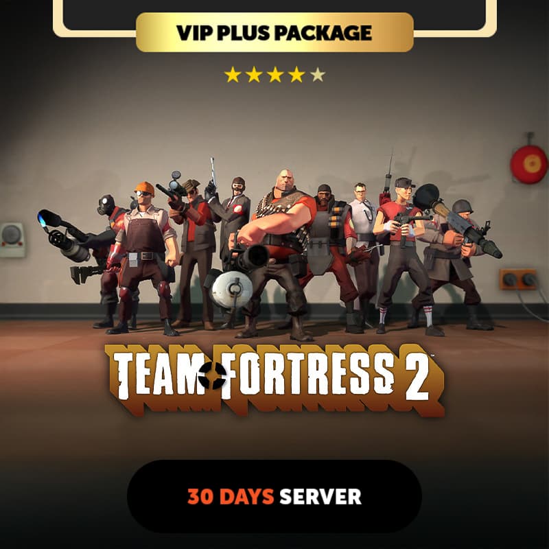 Team Fortress 2, 30 days Private Server - VIP Plus Package