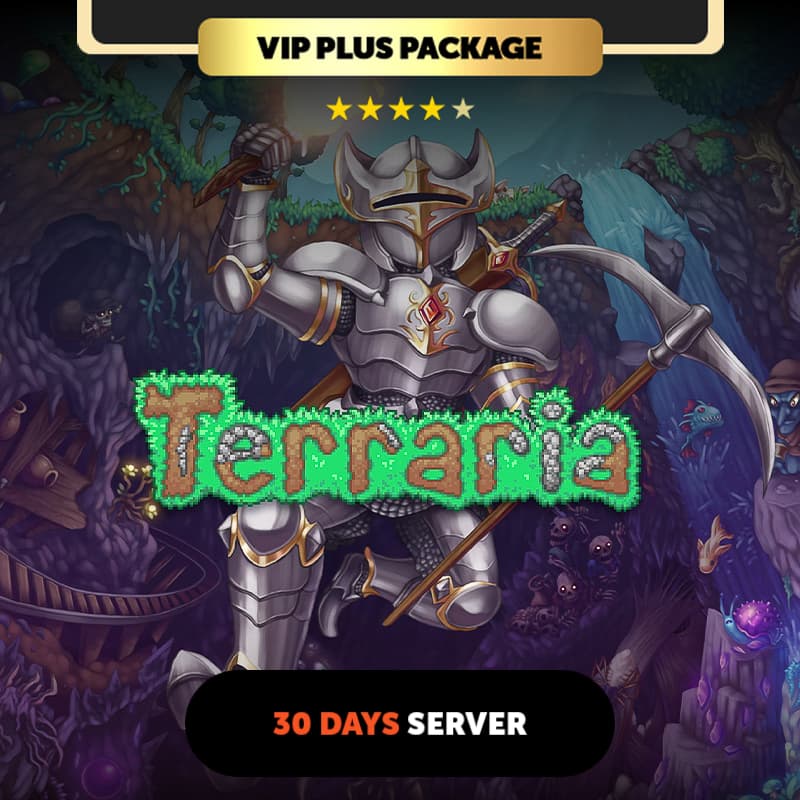 Terraria 30 Days Private server - VIP Plus Package