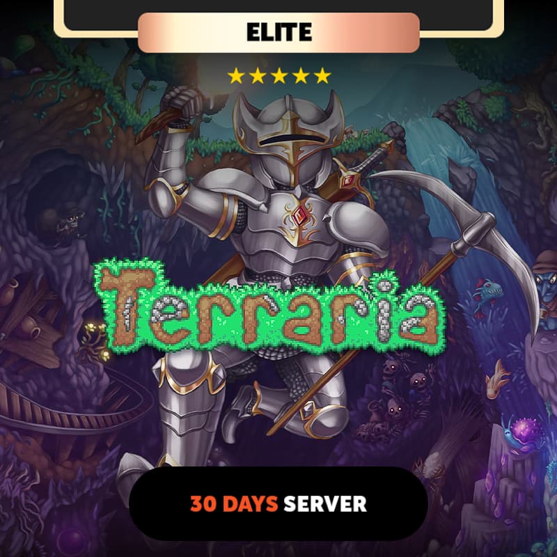 Terraria 30 Days Private server - Elite Package