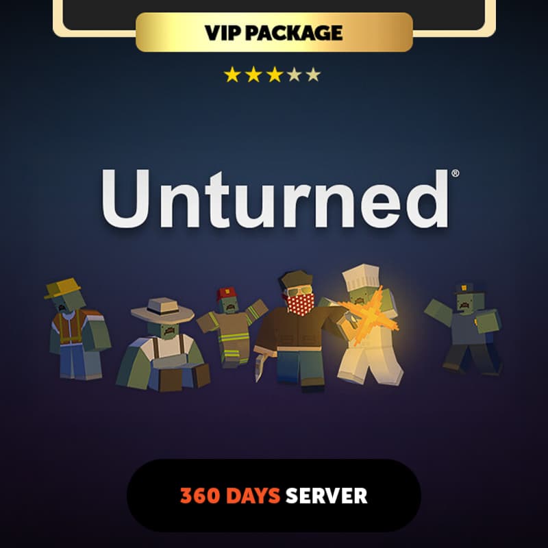 Unturned 360 days Private Server - VIP Package
