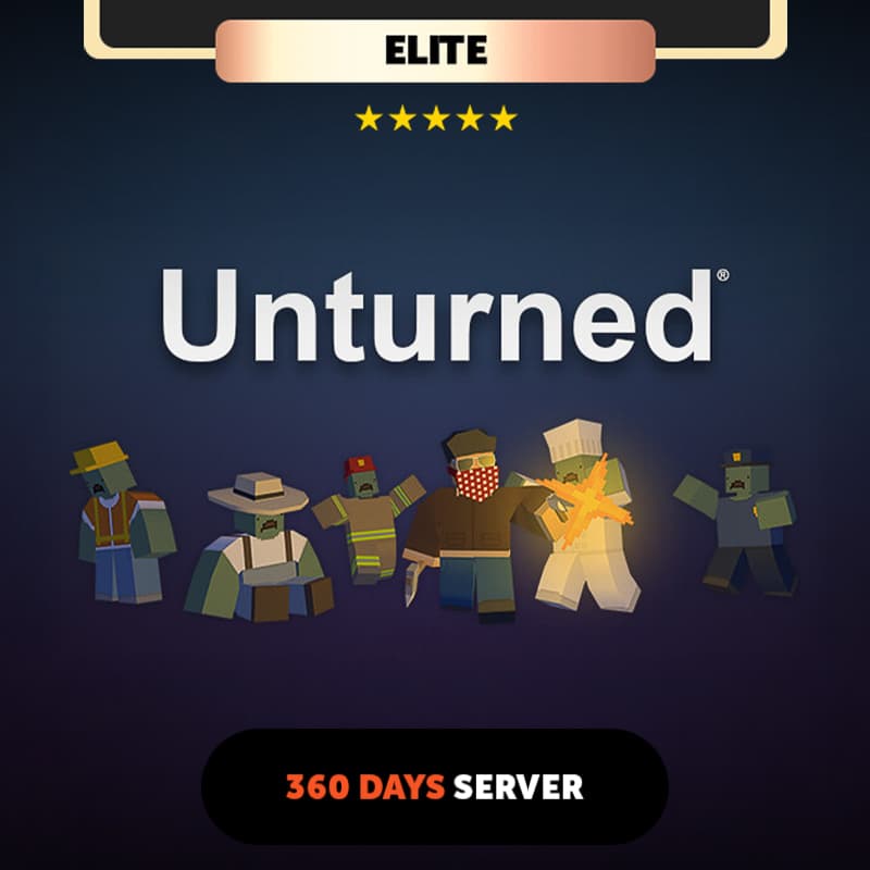 Unturned 360 days Private Server - Elite Package
