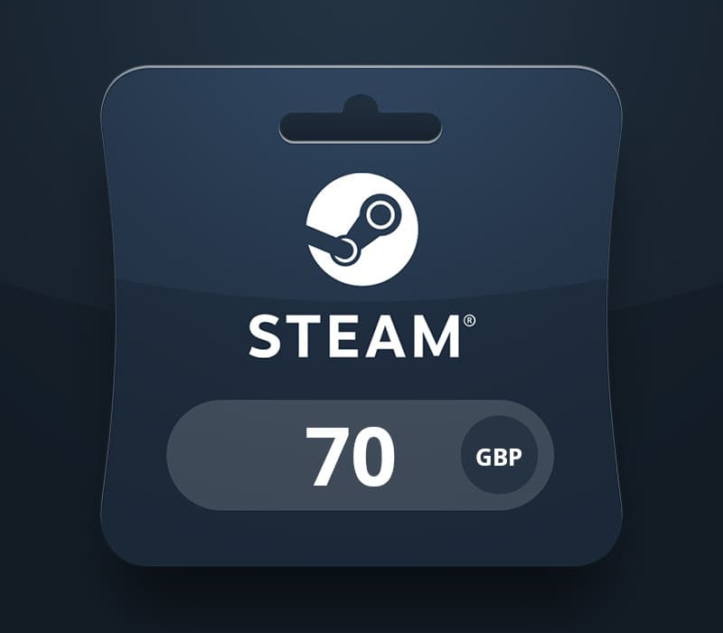 Steam Wallet Card GBP 70 UK Activation