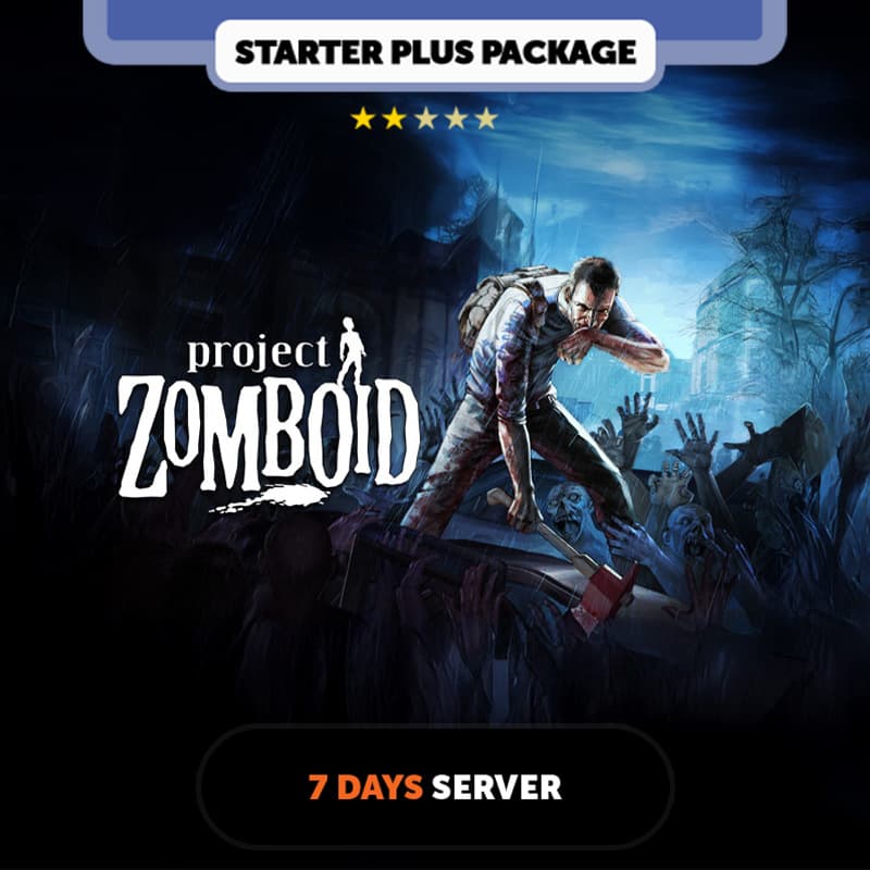 Project Zomboid 7 days Private Server - Starter Plus Package