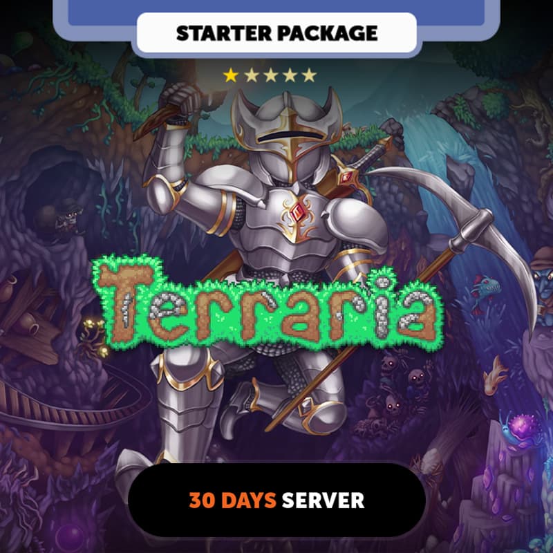 Terraria 30 Days Private server - Starter Package