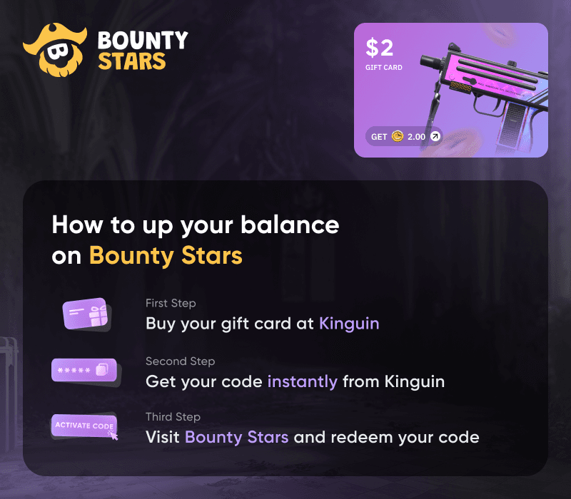 Bountystars.com $2 Wallet Card