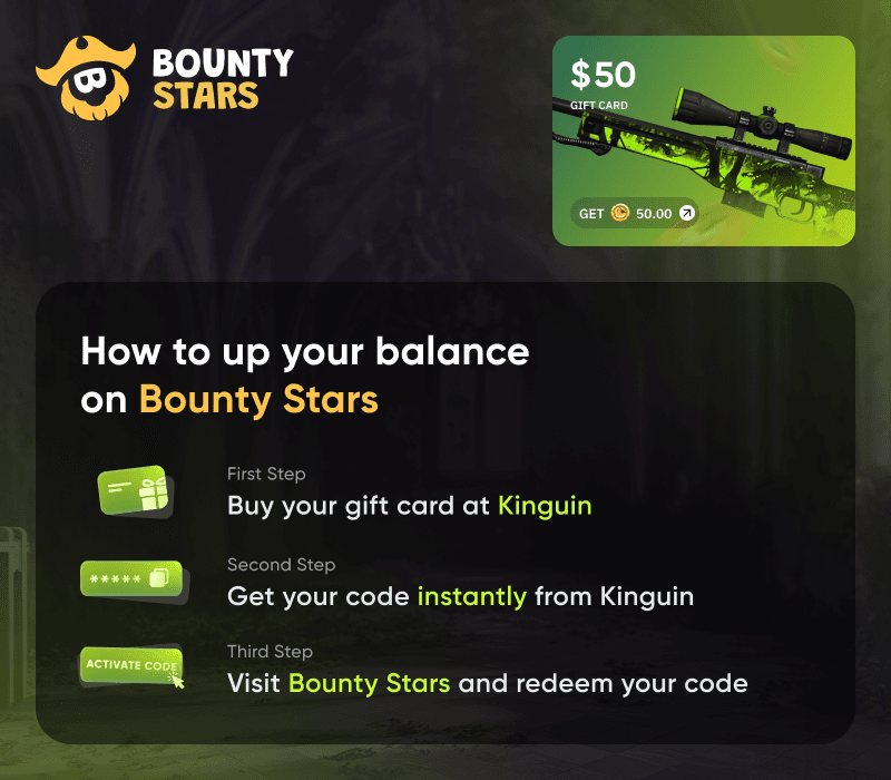 Bountystars.com $50 Wallet Card