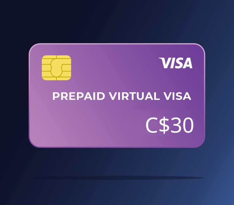 Prepaid Virtual VISA C$30