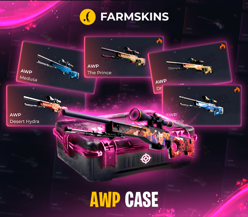 AWP CS 2 Skin Key – 1 of 46 Possible Skins (Farmskins.com | Global)