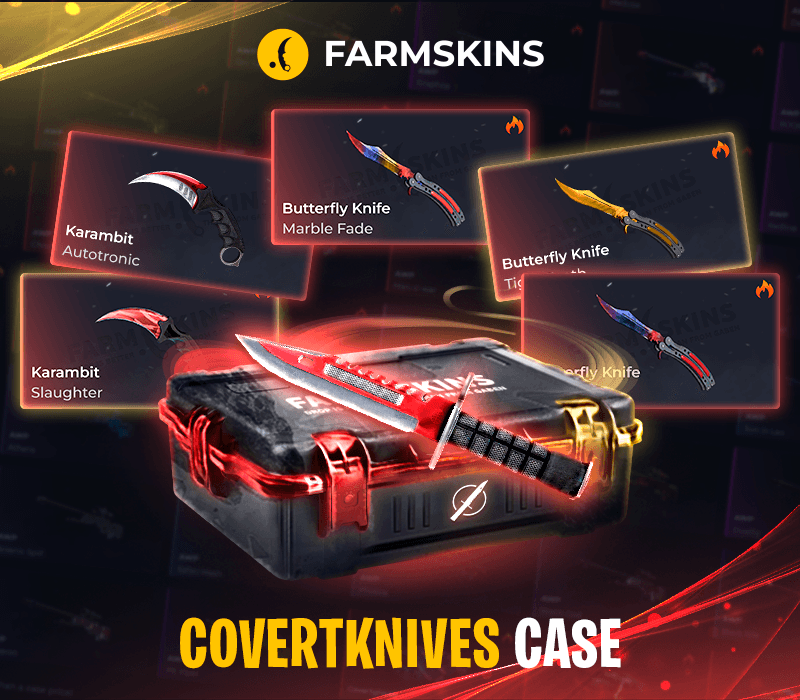 Covert / Knife CS 2 Skin Key – 1 of 89 Possible Items (Farmskins.com |