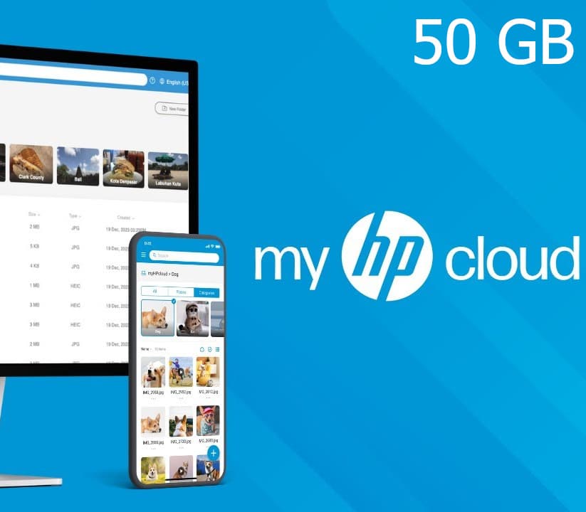 Hewlett Packard - myHPcloud Cloud Storage 50