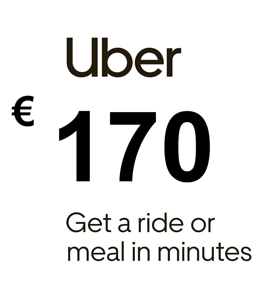 Uber EUR 170 Gift Card FR