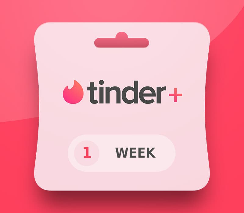 Tinder Plus - 1 Week Subscription Key PH