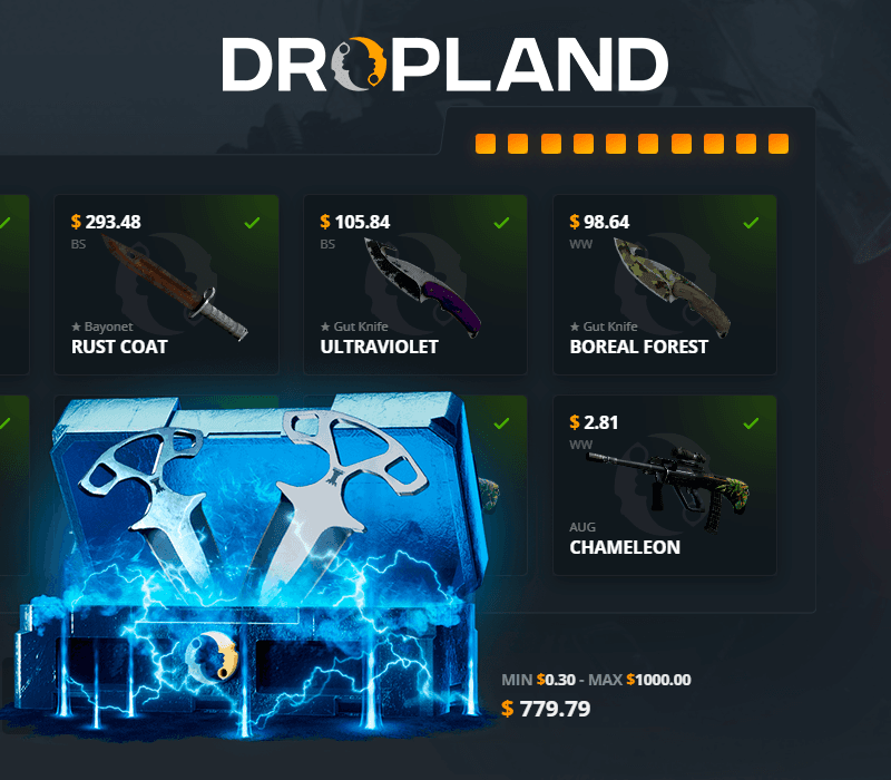 CLASSIFIED VS. SHADOW-DAGGERS Random CS2 Skin Case Dropland.net