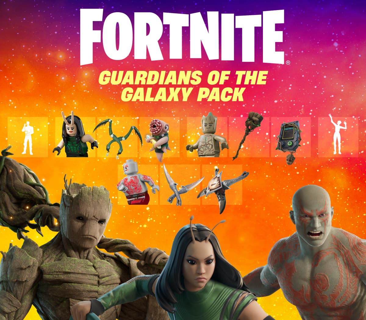 Fortnite - Guardians of the Galaxy Pack DLC AU