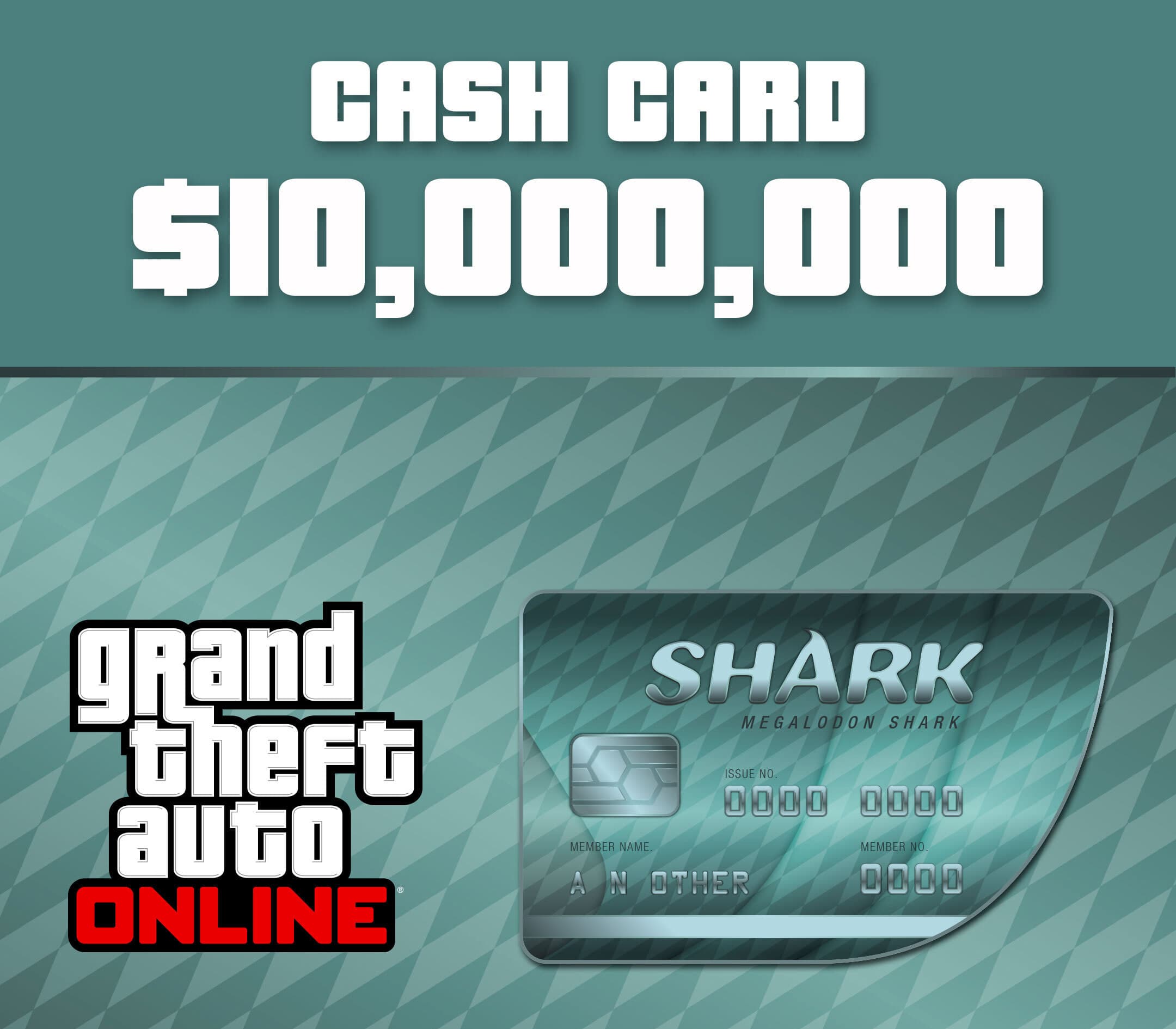 Grand Theft Auto Online - $10,000,000 Megalodon Shark Cash Card PC Activation