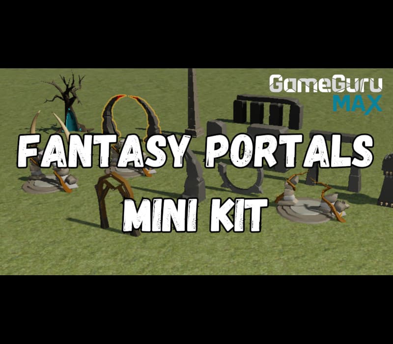 GameGuru MAX - Low Poly Mini Kit: Fantasy Portals DLC