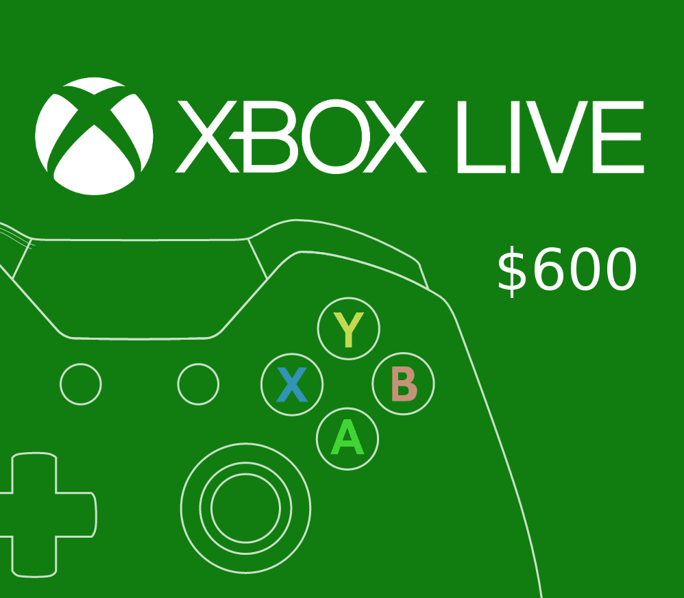 XBOX Live $600 Prepaid Card