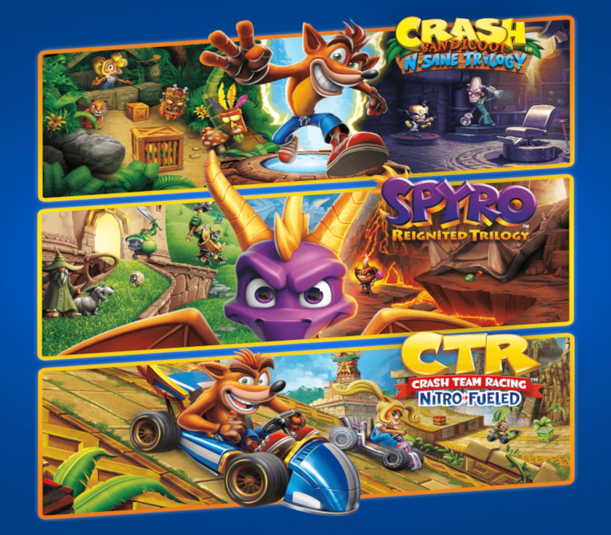 Crash + Spyro Triple Play
