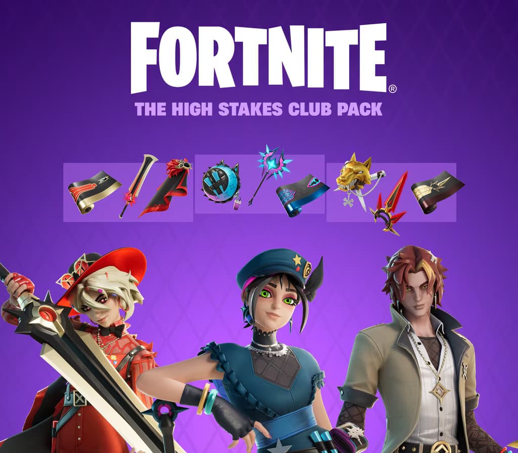 Fortnite - The High Stakes Club Pack DLC TR