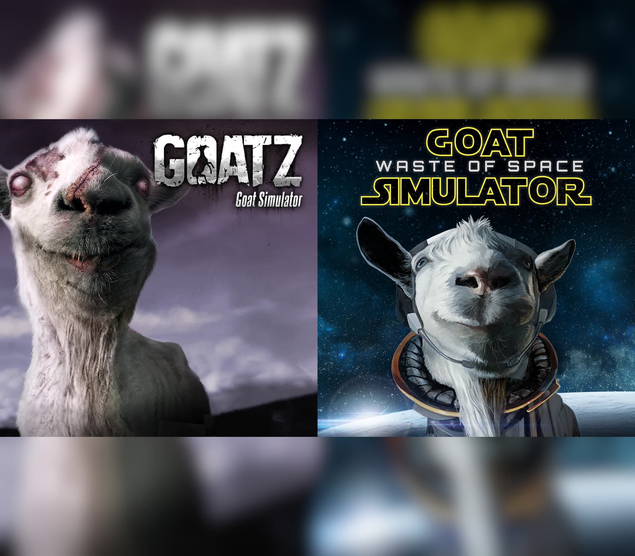 Goat Simulator + Waste of Space DLC + GoatZ DLC