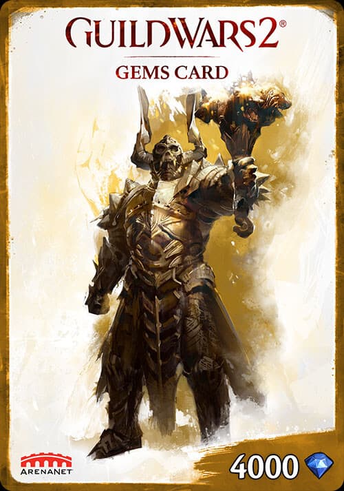 Guild Wars 2 Gems Card - 4000 Gems