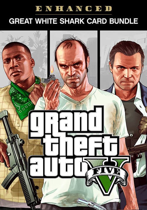 Grand Theft Auto V Enhanced + Great White Shark Card