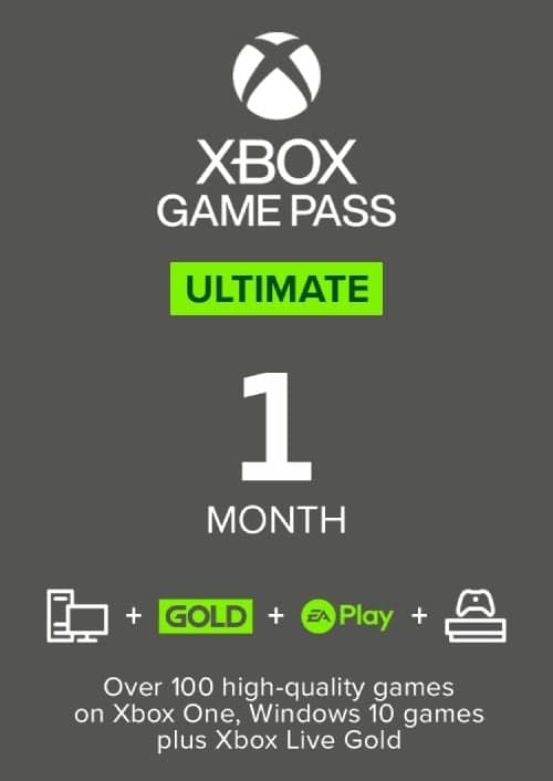 1 Month Xbox Game Pass Ultimate Xbox One / PC (Non-Stackable)