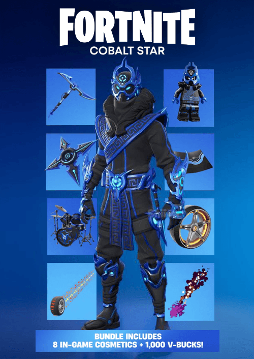 The Fortnite Cobalt Star Bundle + 1000 V-Bucks PS5 (Europe & UK)