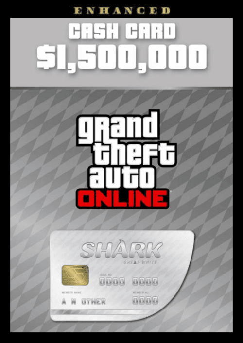 GTA Online (Grand Theft Auto V Enhanced Edition): Great White Shark Cash Card PC - Rockstar Games Launcher