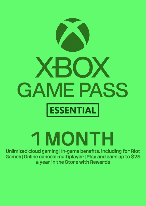 Xbox Game Pass Essential - 1 Month Membership (Europe & UK)