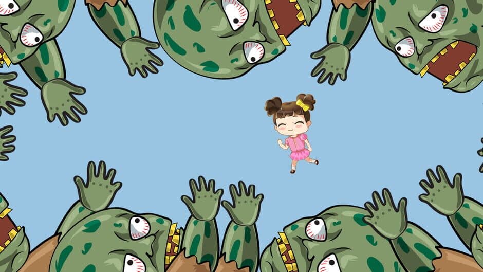 Chibi Girl Vs Evil Zombie Dead