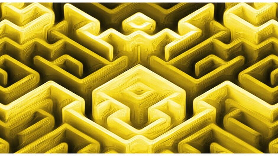 Maze Art: Yellow