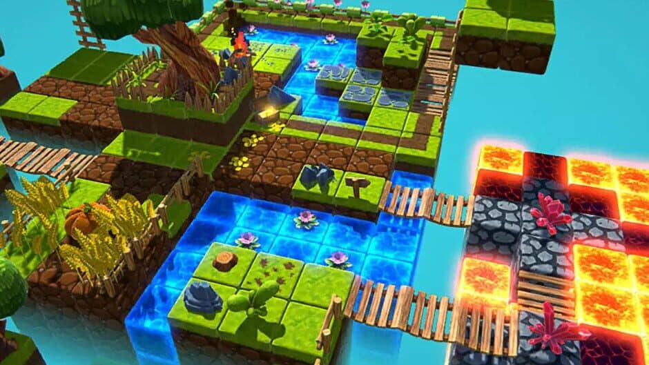 Hidden Cube World Top-Down 3D