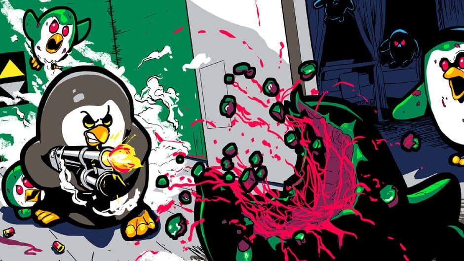 Penguin with a Pumpgun