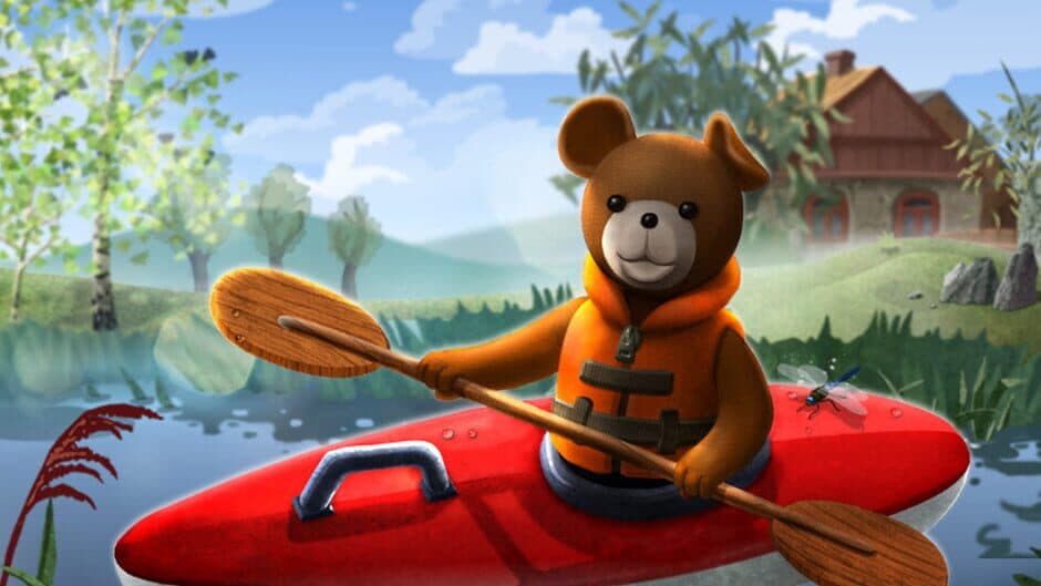 Teddy Floppy Ear: Kayaking