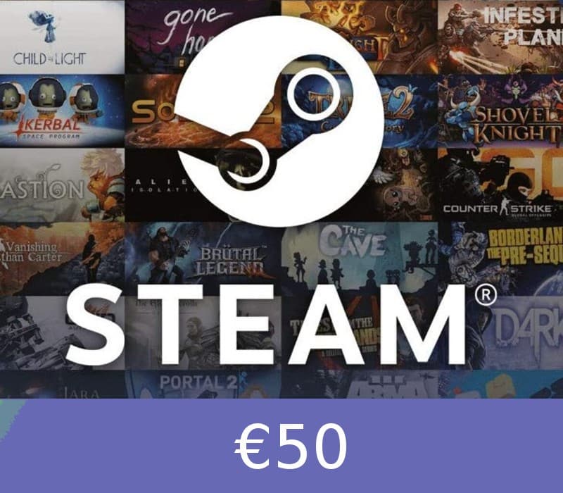 Steam Wallet Card €50 EU Activation