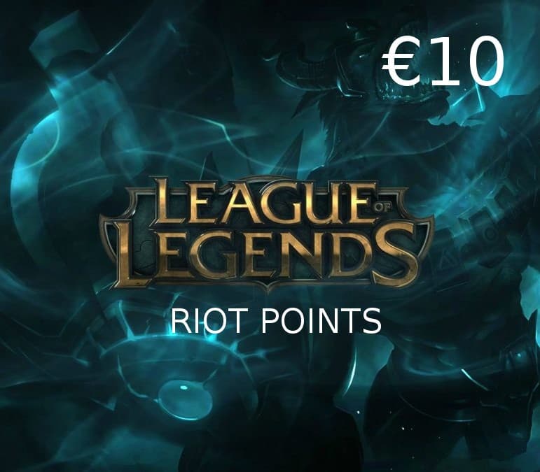 League of Legends 10 EUR Prepaid RP Card PT