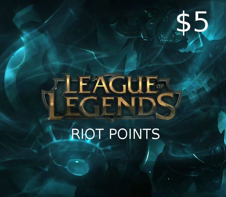 League of Legends 5 USD Prepaid RP Card