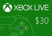 XBOX Live $30 Prepaid Card