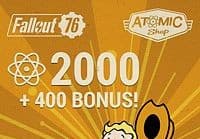 Fallout 76 - 2000 (+400 Bonus) Atoms