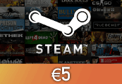 Steam Wallet Card €5 EU Activation
