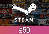 Steam Wallet Card £50 Global Activation