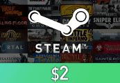 Steam Wallet Card $2 Global Activation