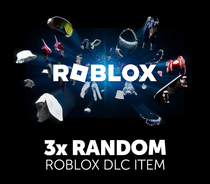 3 x Mystery Roblox DLC Items