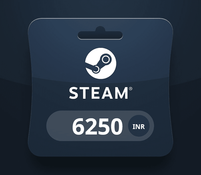 Steam Wallet Card ₹6250 INR Activation