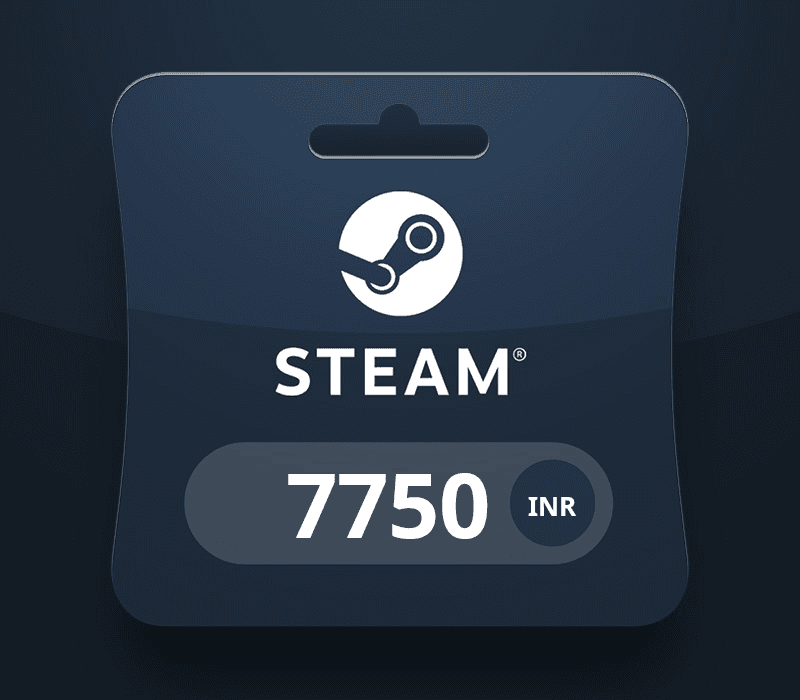 Steam Wallet Card ₹7750 INR Activation