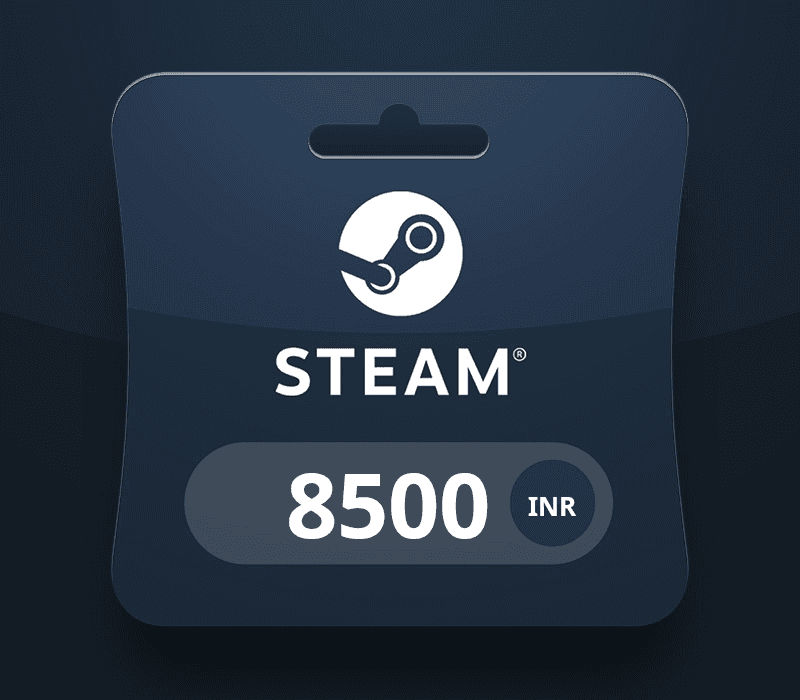 Steam Wallet Card ₹8500 INR Activation