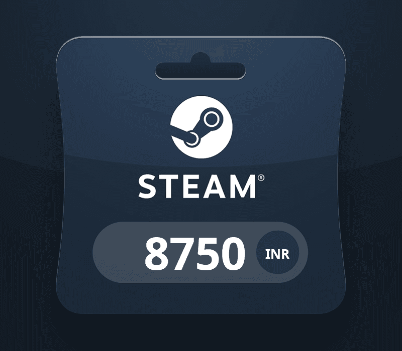 Steam Wallet Card ₹8750 INR Activation